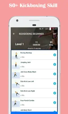 Female Kickboxing Self Defense android App screenshot 3