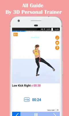 Female Kickboxing Self Defense android App screenshot 4